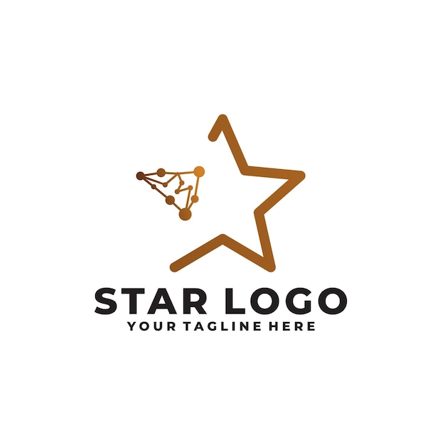 Star-logo vector ontwerpsjabloon