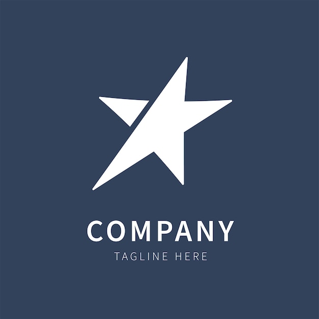 Star logo Vector Template with white star symbol for any business