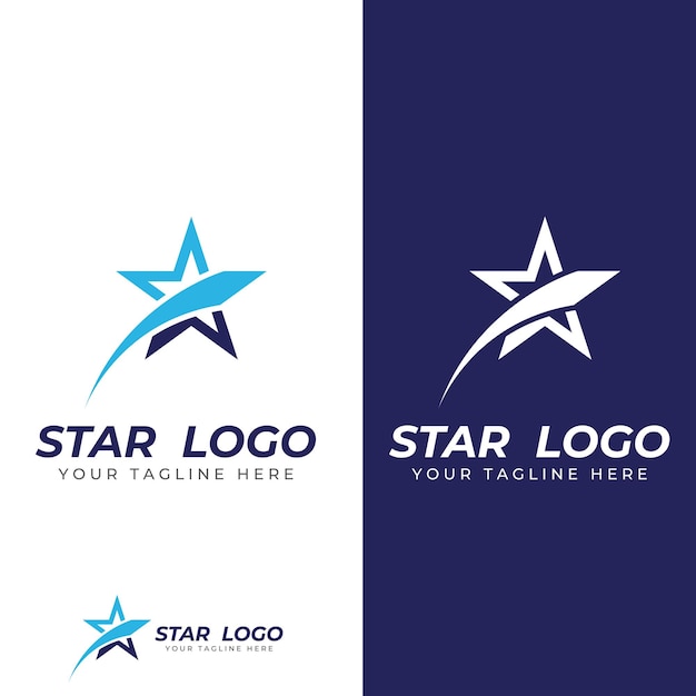 星のロゴビジネスや会社のための星のロゴモダンなベクトルイラストのコンセプト