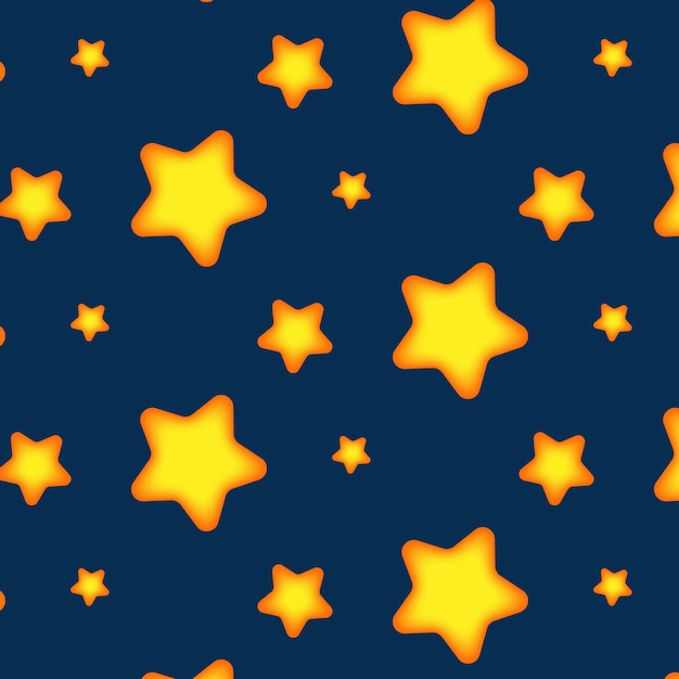 star night pattern bed children's