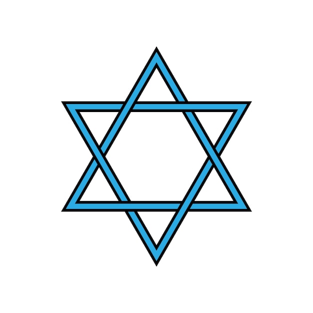 다의 별 (jewish Star Of David) - 단순한 디자인의 상징