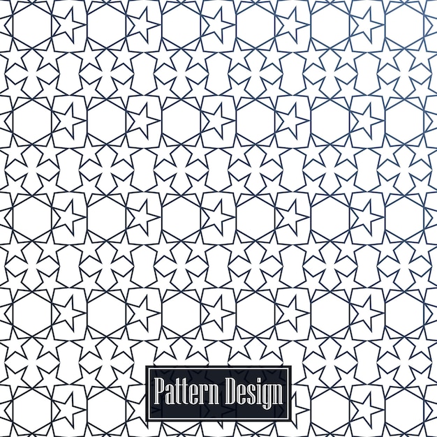 Vector star and polygon vector pattern background