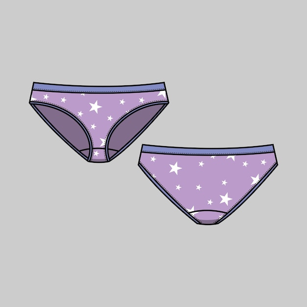 Star Purple Underwear