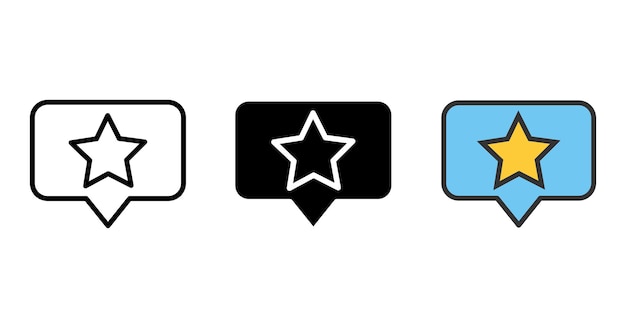 star rating vector icon