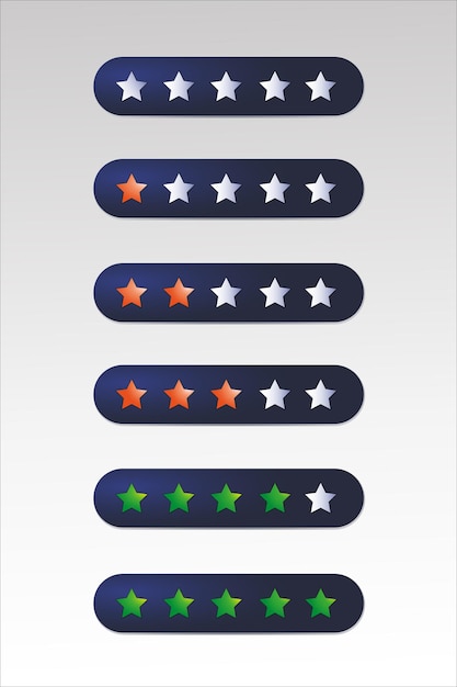 Vector star rating