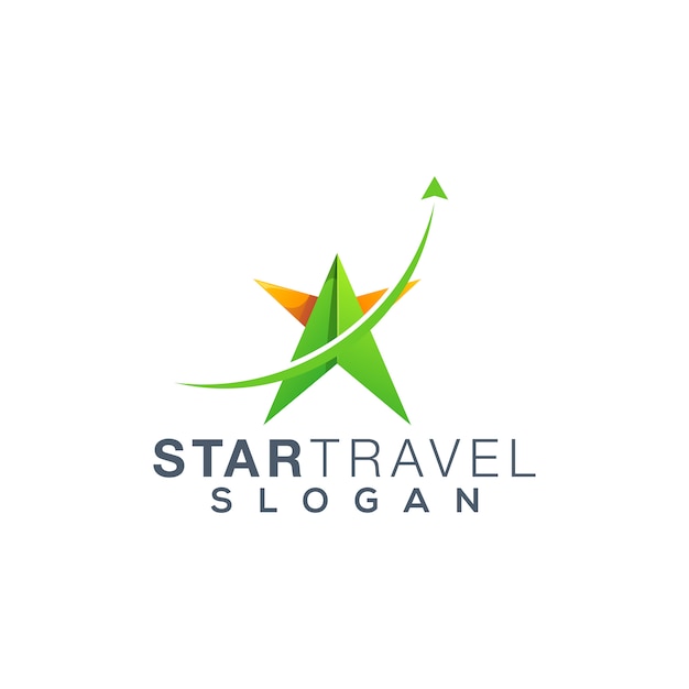 Star reizen logo ontwerp