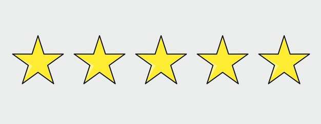 スター ポイント ベクトル 評価 レビュー フィードバック