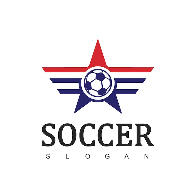 Star Soccer Logo or Football Club Sign