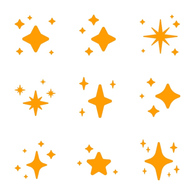 Star sparkling stars twinkles yellow