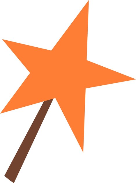 Vector star on stick