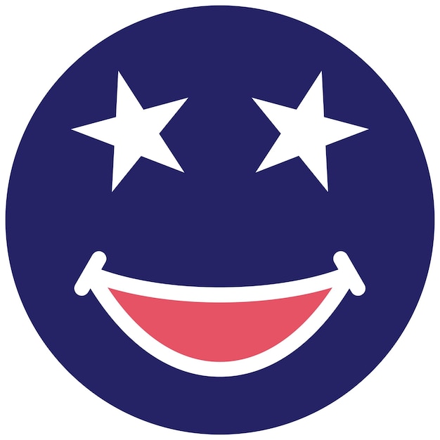 Vector star struck vector icon illustration of emoji iconset