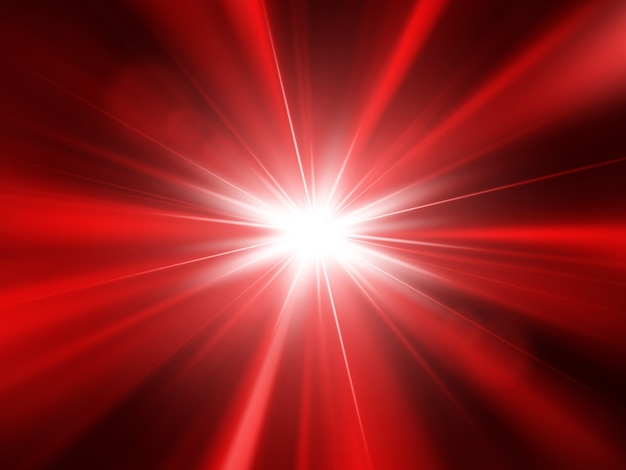 star, sun with lens flare and rays. Abstract   background. Glow light effect.
