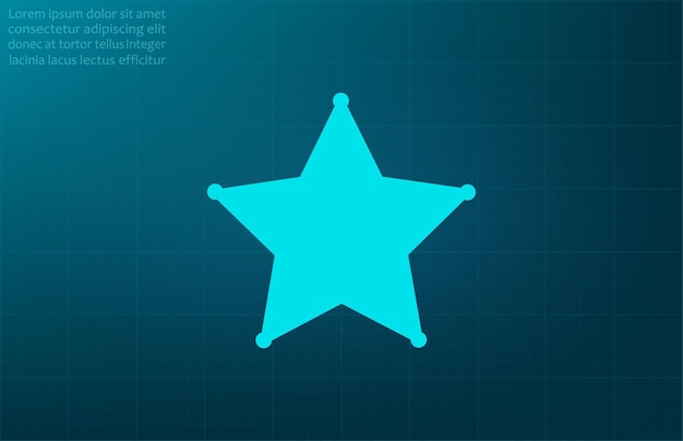 star symbol vector illustration on blue background eps 10
