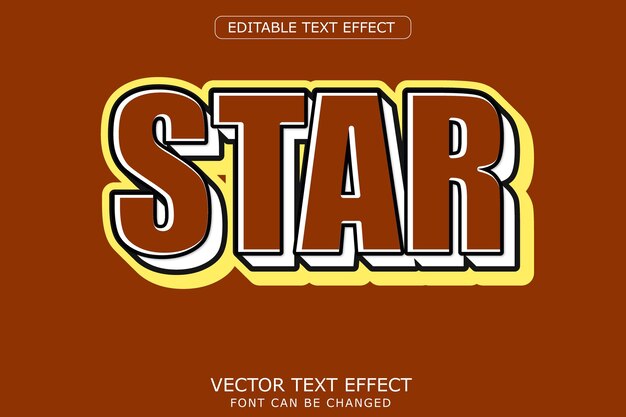 Star text effect