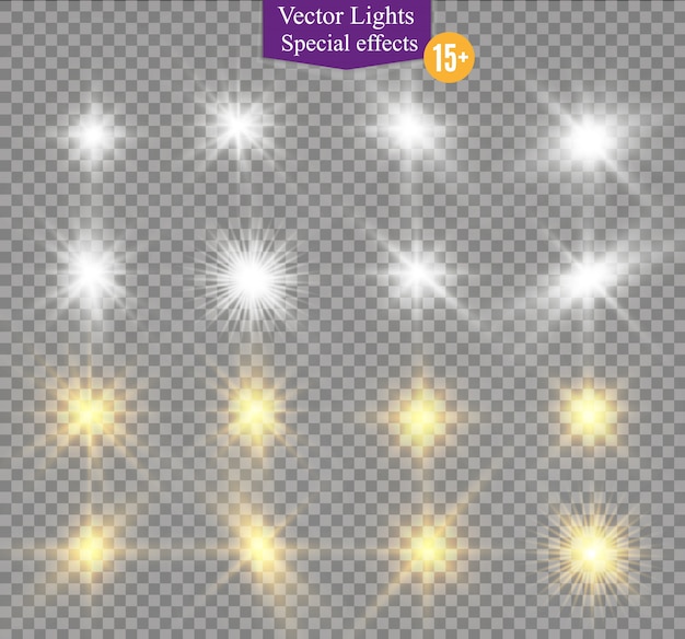 Star on a transparent background,light effect, illustration. burst with sparkles.