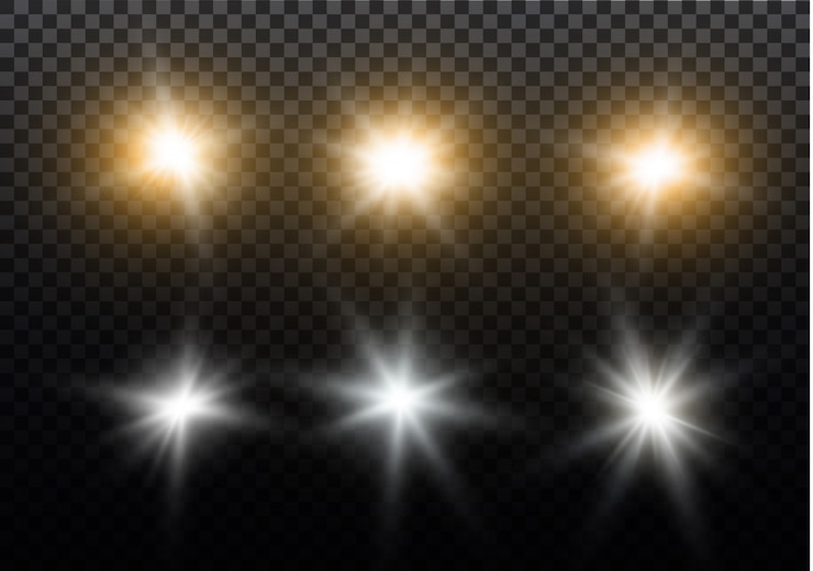 Vector star on a transparent background,light effect, illustration. burst with sparkles