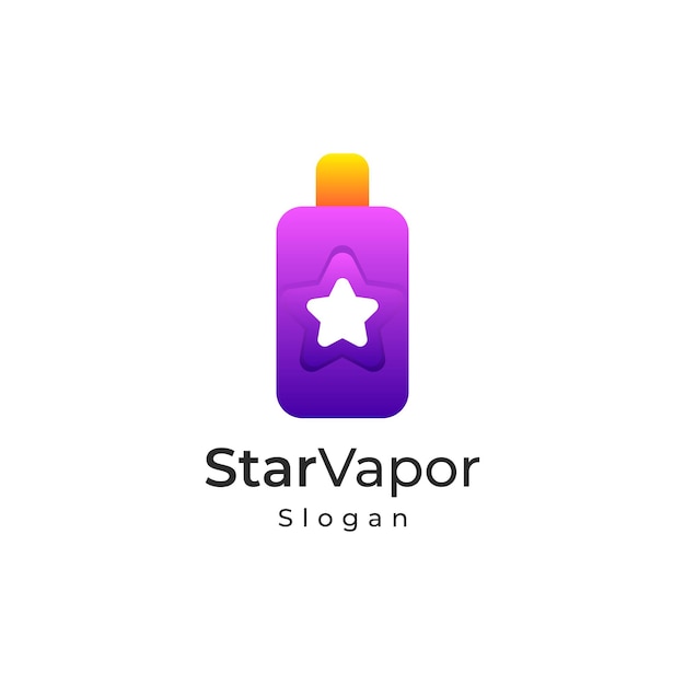 Star Vapor gradient colorful logo