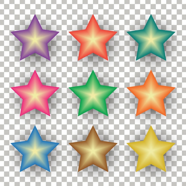 Вектор Звезда векторный орнамент набор элементов коллекции графический дизайн