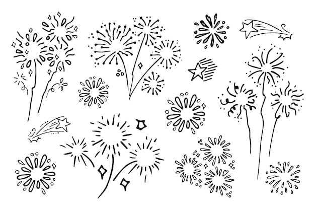 Vector starburst hand drawn vector illustration