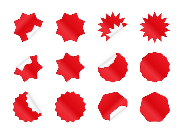 Starburst sticker set