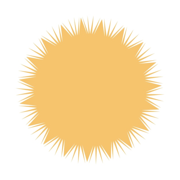 Starburst sticker. Sunburst badge, isolated on white star price label. Sharp corners.