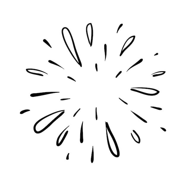 Starburst sunburst element Vector illustration