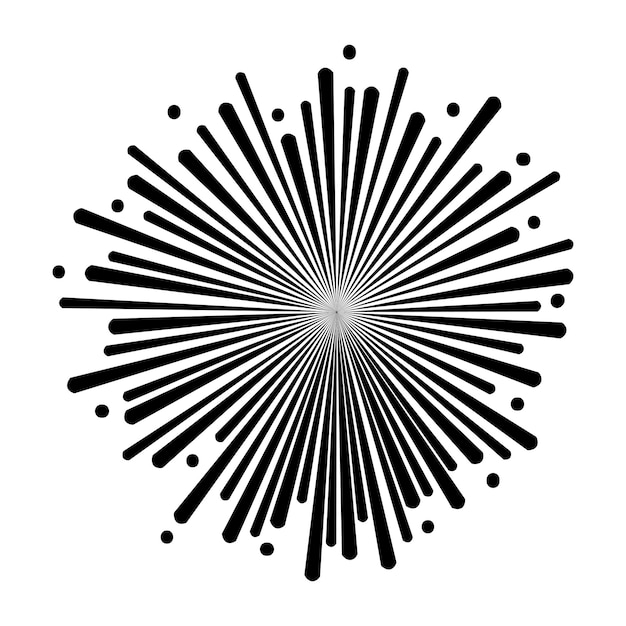 Vector starburst sunburst element vector illustration