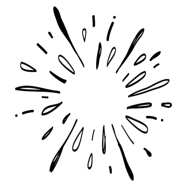 Illustrazione vettoriale dell'elemento dello sprazzo di sole starburst