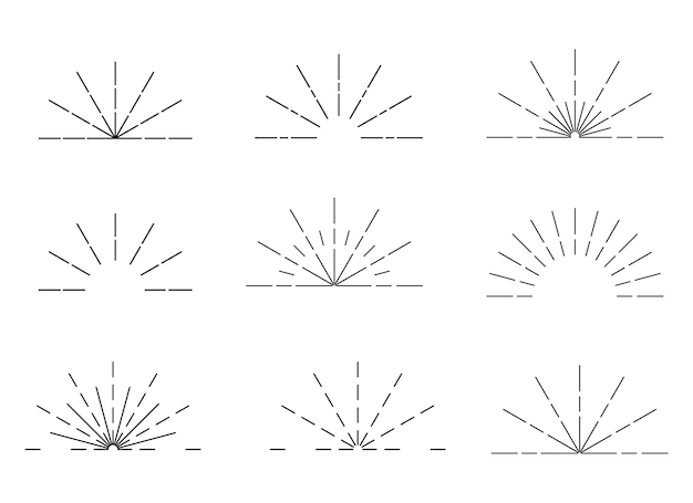 Illustrazione del disegno vettoriale starburst isolata su sfondo bianco