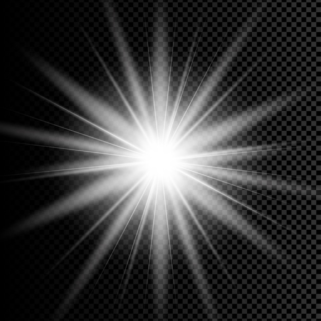 Starburst witte gloed achtergrond
