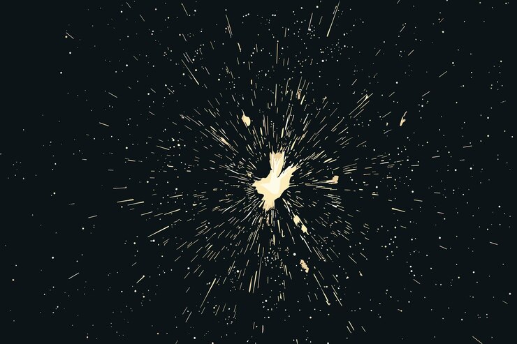 Vector starfield stardust and nebula space galaxy creative background