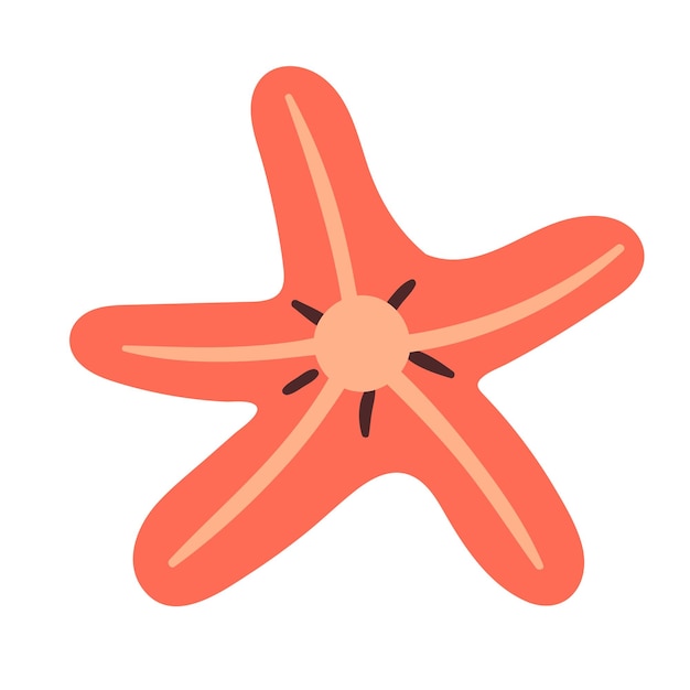 Vector starfish clipart cute