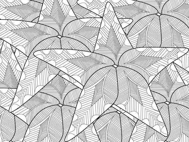 Starfish coloring vector for adults