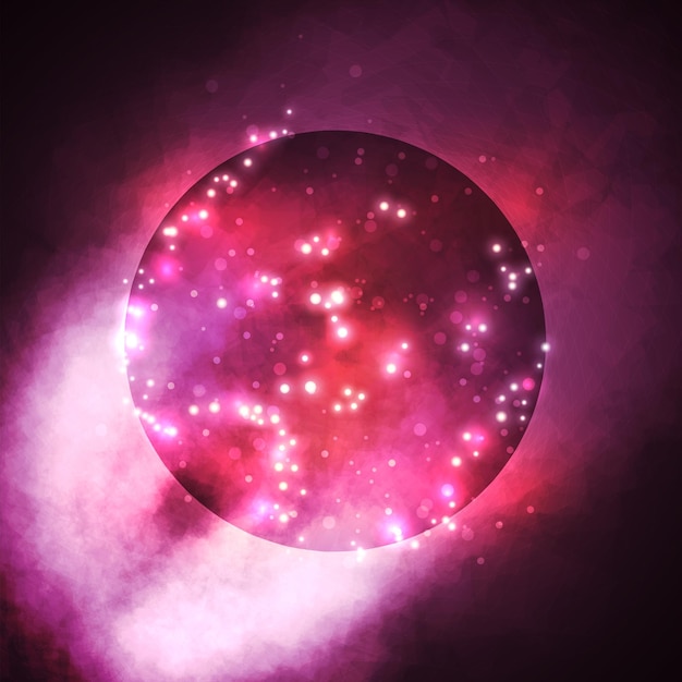 벡터 별이 빛나는 배경 풍부한 별 형성 성운 다채로운 추상 그림