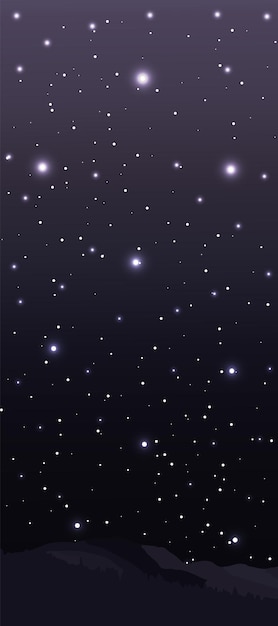 Vector starry background