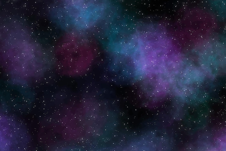 Vector starry galaxy space background