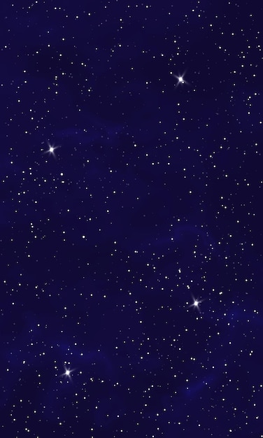 Vector starry night sky background