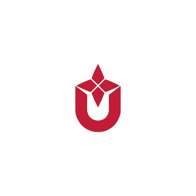 starry u logo u icon simple use u logo