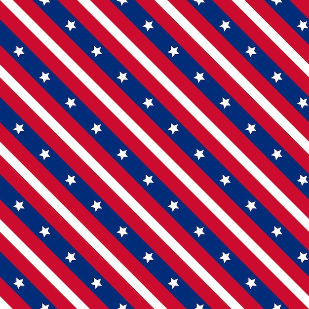 Звездно-полосатый флаг конфедерации бесшовный фон векторного рисунка