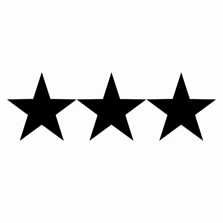 Vector stars black set