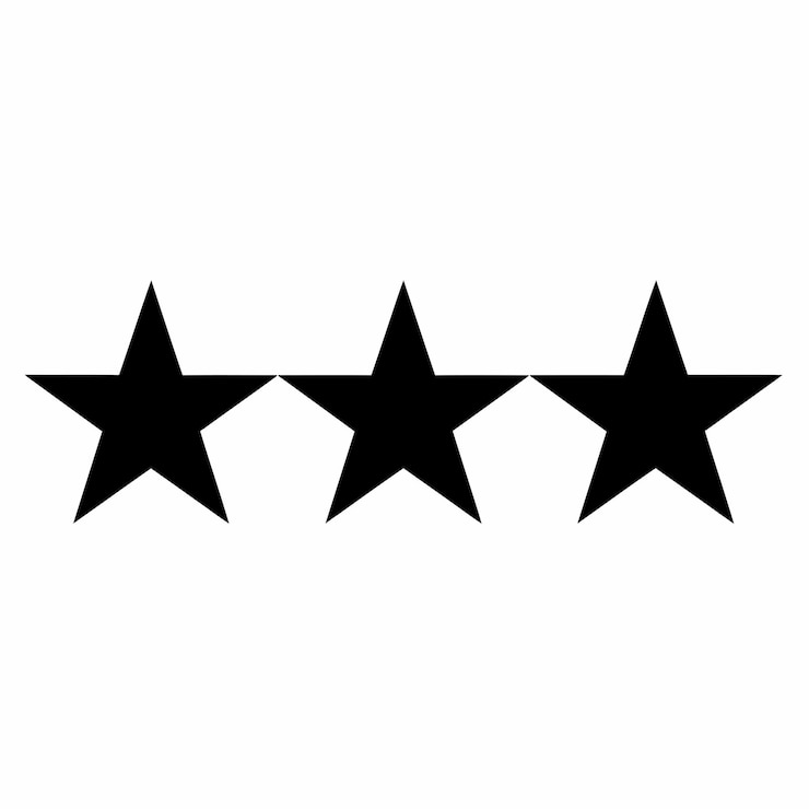 Vector stars black set
