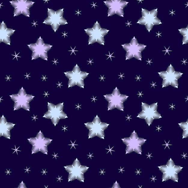 Stars on a blue background are a seamless pattern design for fashion fabric textile wallpaper cover web wrapping and prints