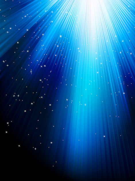 Stars on blue striped background.   file included