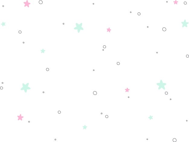 Stars and bubbles background