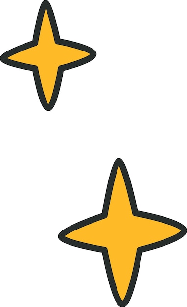 Vector stars cartoon icon