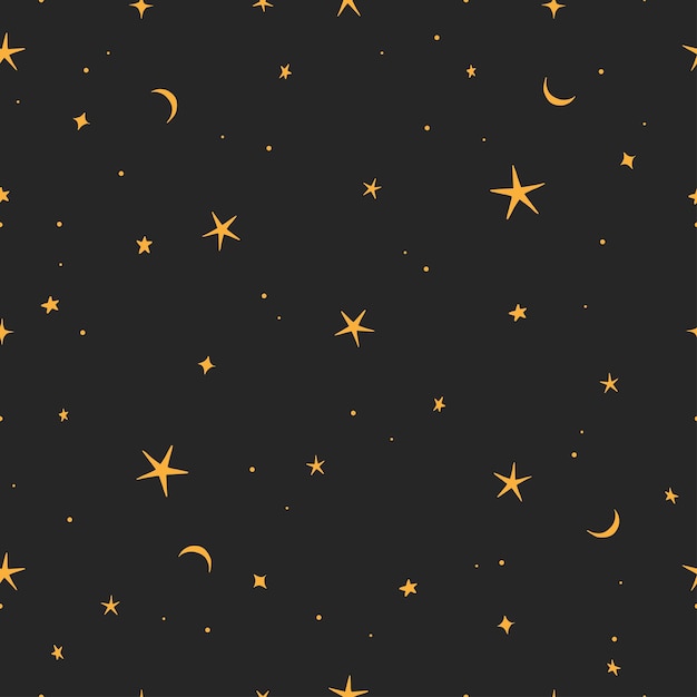 Vector stars doodle art vector illustration