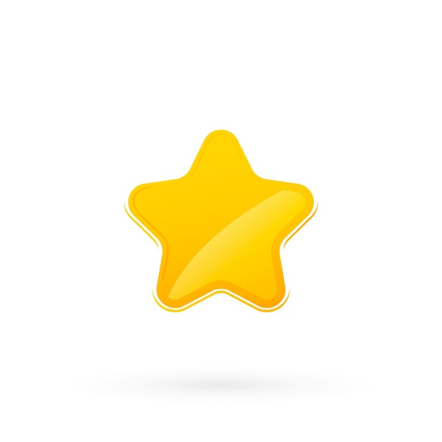 Stars flat icon. gold star. icon shiny golden stars