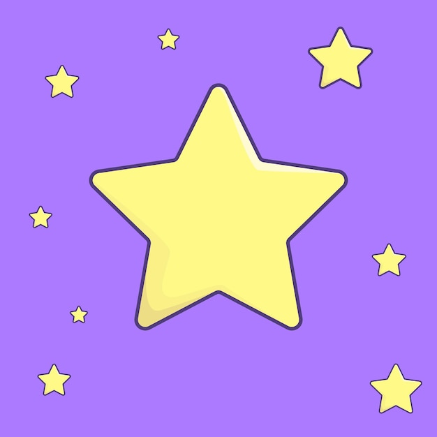 Stars Flat Style Vector Download