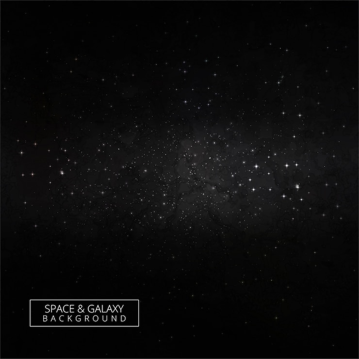 Vector stars and galaxy outer space sky night universe design vector