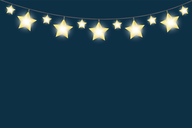 Stars garland background